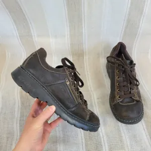 Vintage Skechers Leather Sneakers Chocolate Brown Size 8.5
