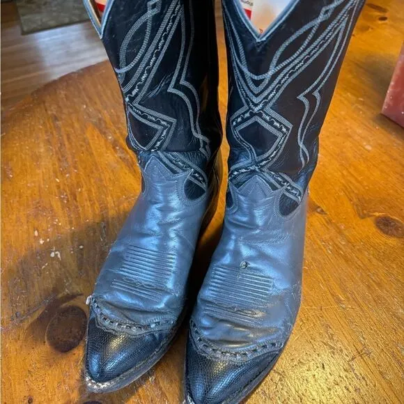 Vintage Tony Lama Cowboy Boots Sz 11.5 D