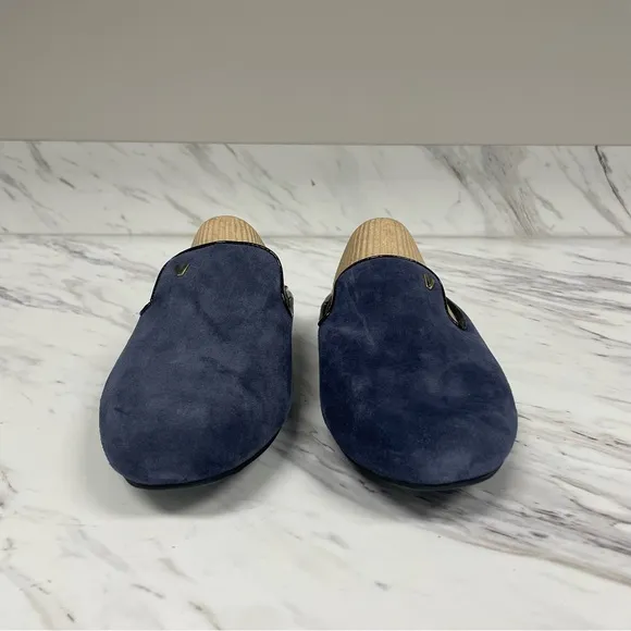 Vionic Carnegie Navy Blue Leather Suede Loafers