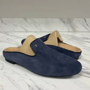 Vionic Carnegie Navy Blue Leather Suede Loafers