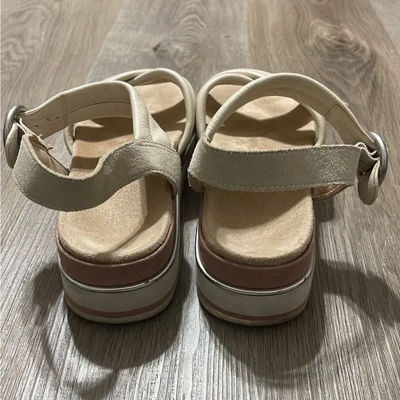 Vionic Pheonix Reyna Women's Slide Adjustable Strap Sandal Cream 10