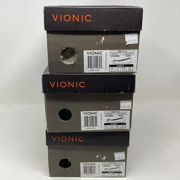 Vionic Spark Minna Blush leather flats