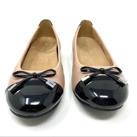 Vionic Spark Minna Blush leather flats
