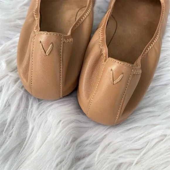 Vionic Women's Ballet Flats Size 9 Tan Snake Print Bow Detail Casual