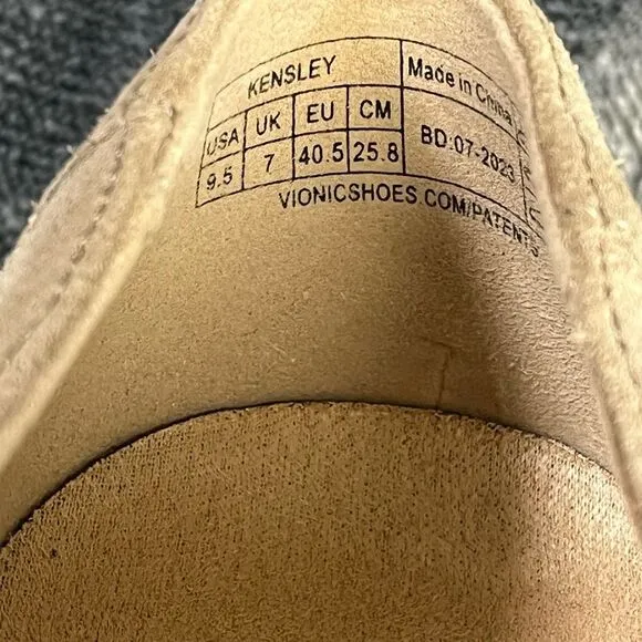 Vionic Womens Kensley Suede Slip On Loafers size 9.5
