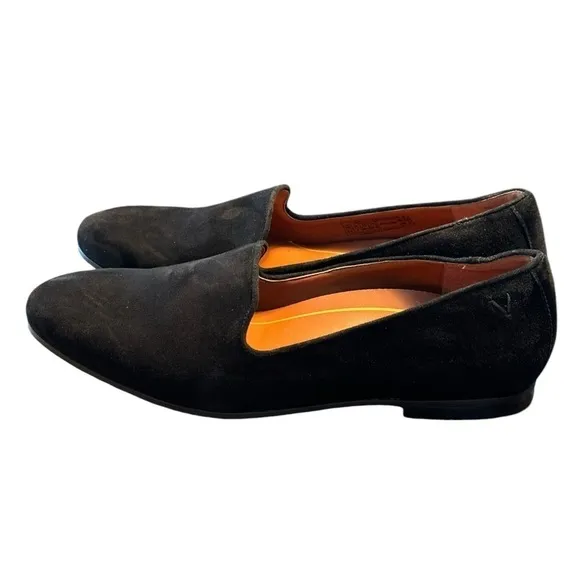 Vionic Womens Velvet Black Slip On Comfort Orthotic Loafers Flats Size 9.5
