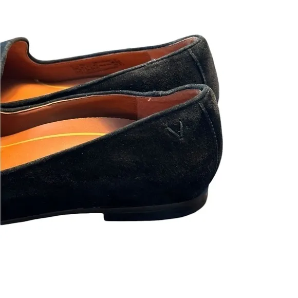 Vionic Womens Velvet Black Slip On Comfort Orthotic Loafers Flats Size 9.5