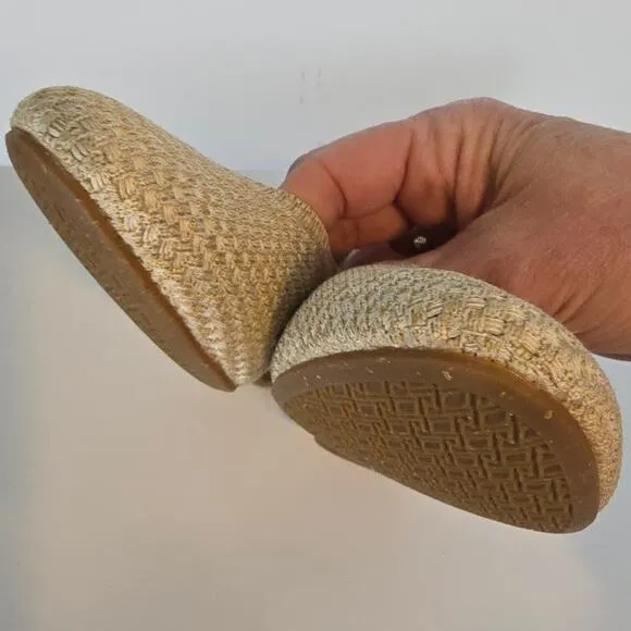 Vivaia Almond Toe Ballet Flat Tamia 2.0 Hemp Woven Comfort Not Worn Size 41/ 9.5