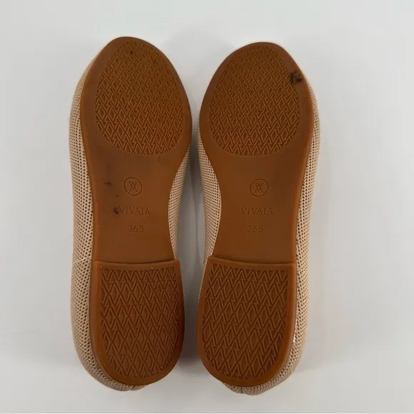 Vivaia Audrey Bear Round Toe Faux Mink Knit Loafers 36.5