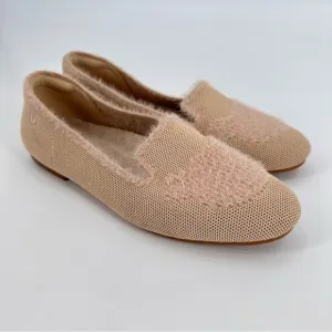 Vivaia Audrey Bear Round Toe Faux Mink Knit Loafers 36.5