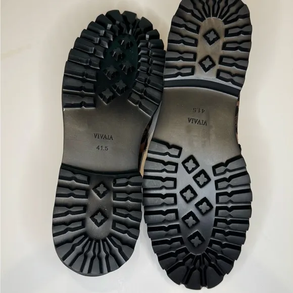 Vivaia Chunky Heel Loafers, NWOB