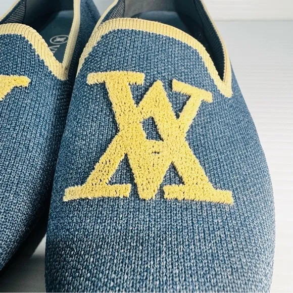 Vivaia Denim Round Toe Knitted Loafers Size 38