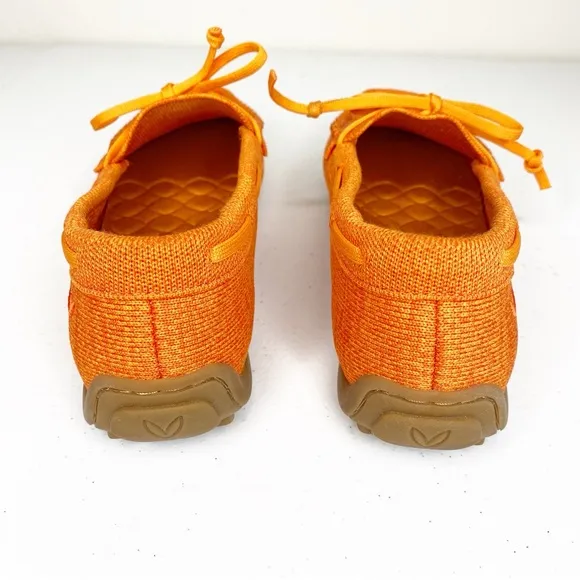 Vivaia Square Toe Loafers Jackie in Citrus Orange Size 40