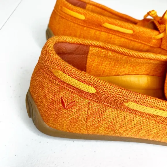 Vivaia Square Toe Loafers Jackie in Citrus Orange Size 40