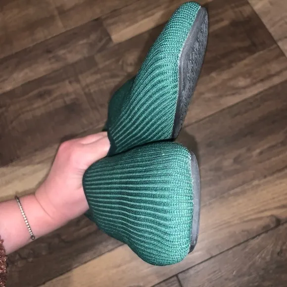 Vivaia  Square-Toe Loafers (Samantha Forest Green knit spring coquette boho