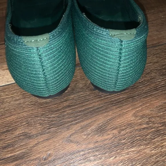 Vivaia  Square-Toe Loafers (Samantha Forest Green knit spring coquette boho