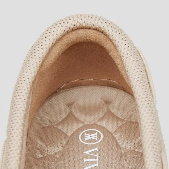 VIVAIA Square-Toe Loafers  size EU/39 US/8