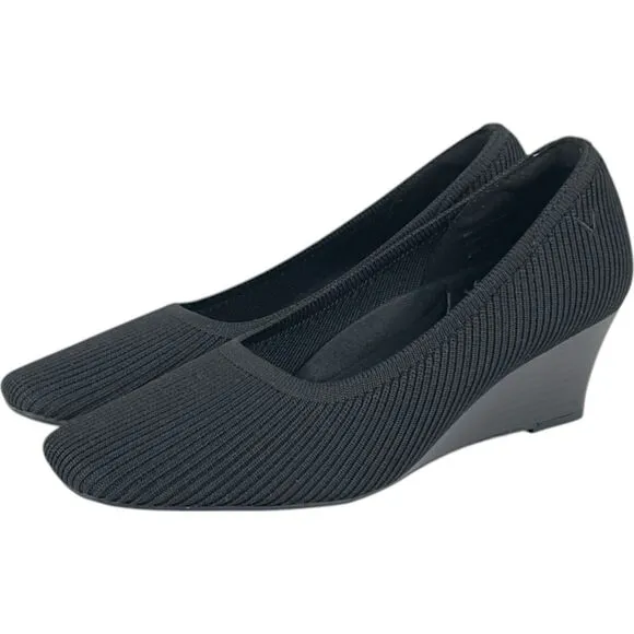 VIVAIA Square-Toe Wedge Margot Wedge Pro Size 9 Size 40 Black