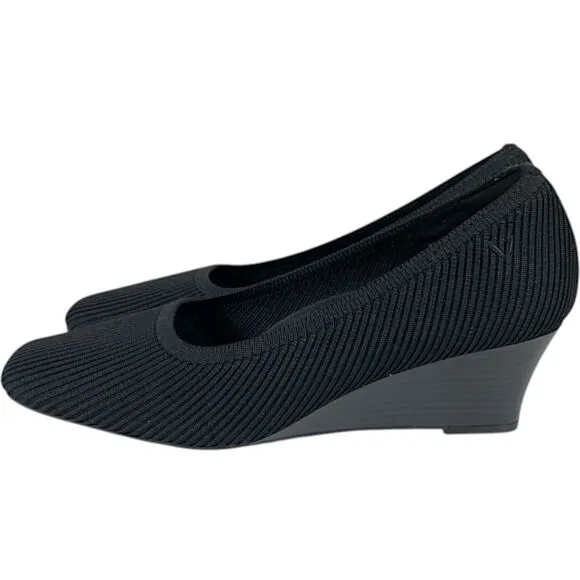 VIVAIA Square-Toe Wedge Margot Wedge Pro Size 9 Size 40 Black
