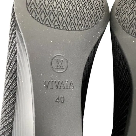VIVAIA Square-Toe Wedge Margot Wedge Pro Size 9 Size 40 Black