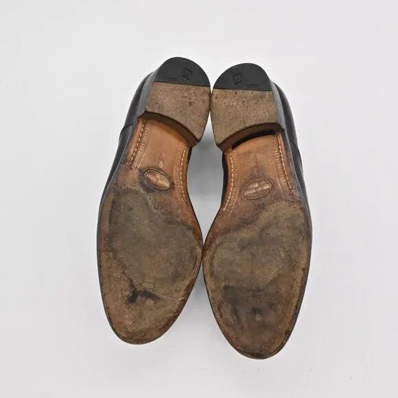 Vtg BRUNO MAGLI Loafers Mens Size 9 Tassel Purple Leather Preppy Academia 90s