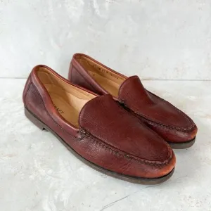 VTG Deercraft buckskin deer leather brown loafers men’s 8.5 women’s 10