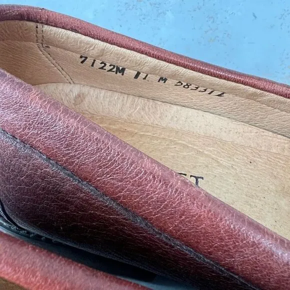 VTG Deercraft buckskin deer leather brown loafers men’s 8.5 women’s 10