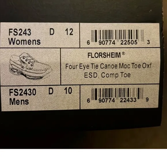Vtg Florsheim Steel Toe Loafers Brown Leather Men's Shoes 12EEE Canoe Moc Toe Ox