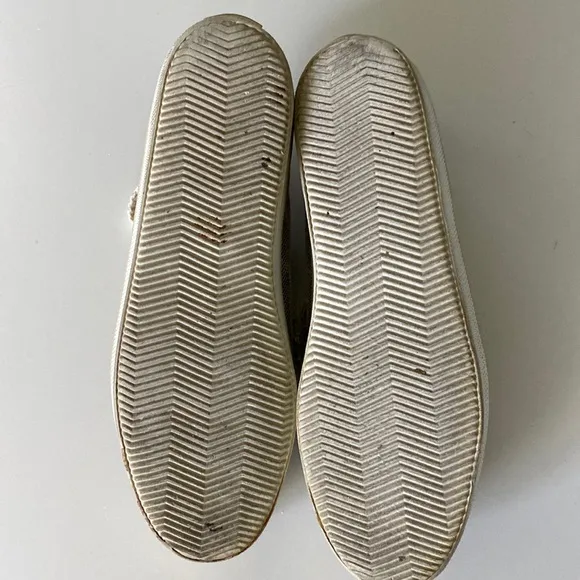 Vtg Stuart Weitzman Faux Animal Gold Flecked Lace-Up Sneakers