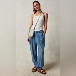 We The Free Esme Pull-On Denim Trousers