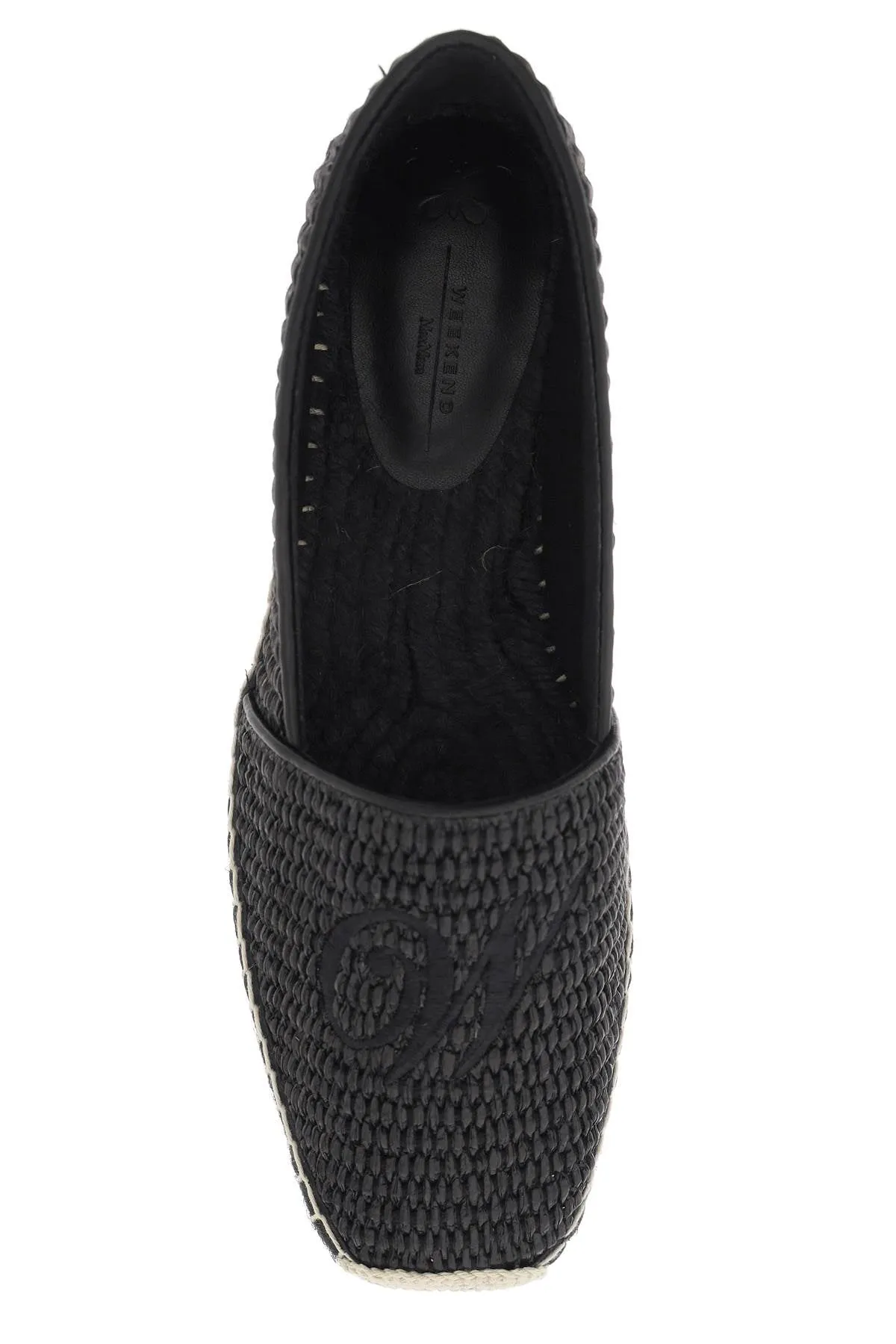 Weekend Max Mara Monogrammed Raffia