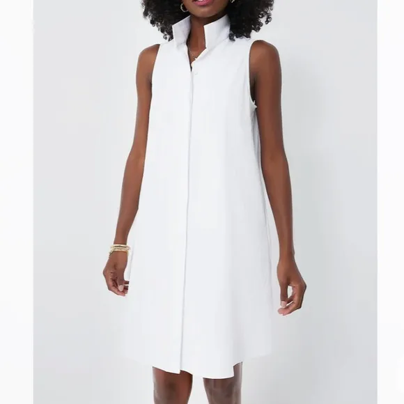 White Sleeveless Charlie DressTUCKERNUCK