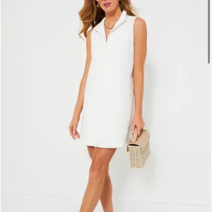 White Sleeveless Charlie DressTUCKERNUCK