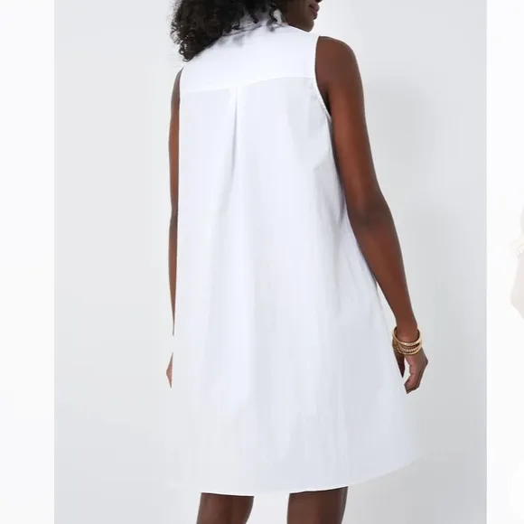 White Sleeveless Charlie DressTUCKERNUCK
