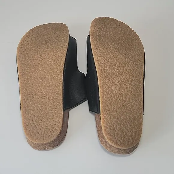 Willi's Vegan store London  two strap footbed leather sandals women's size 40
