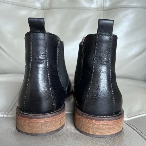 Wolverine Jean Chelsea Women Boots Sz 5 Leather Black Pull On Classic