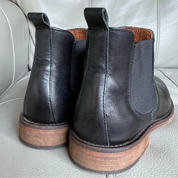 Wolverine Jean Chelsea Women Boots Sz 5 Leather Black Pull On Classic
