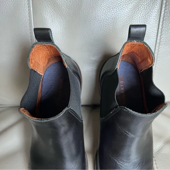 Wolverine Jean Chelsea Women Boots Sz 5 Leather Black Pull On Classic