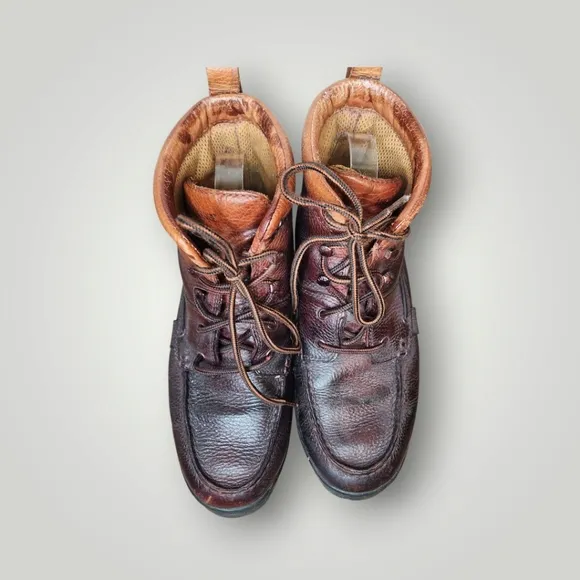 Wolverine mens brown leather boots  Size 10.5 M