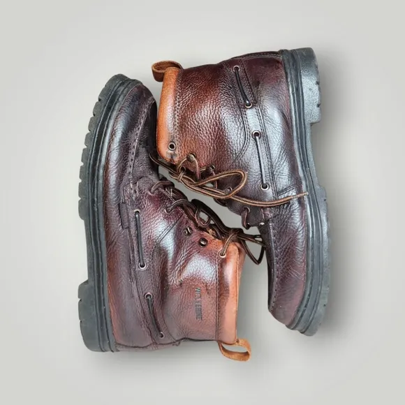 Wolverine mens brown leather boots  Size 10.5 M