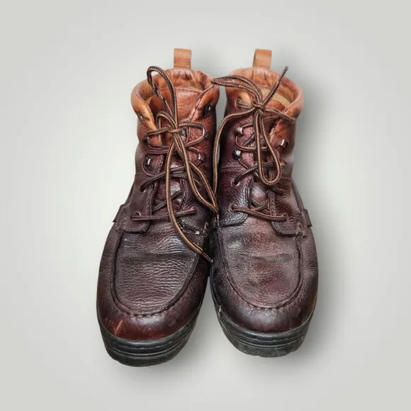 Wolverine mens brown leather boots  Size 10.5 M