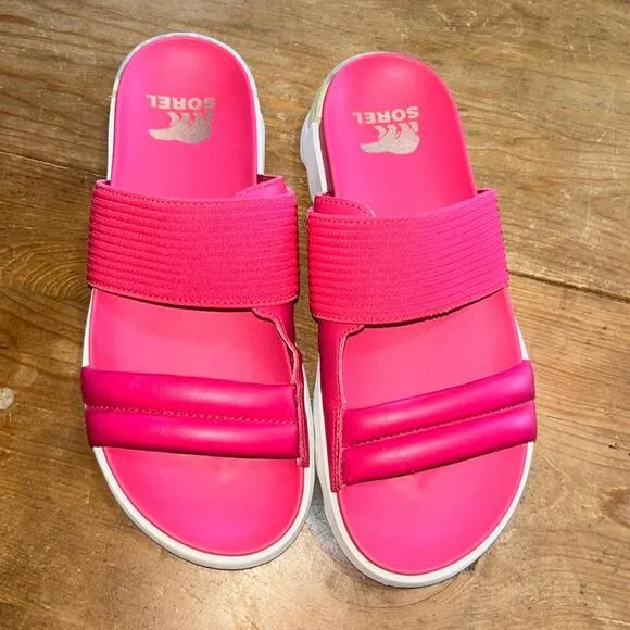 Woman's Sandals SOREL Viibe™ Slide Pink Size 10
