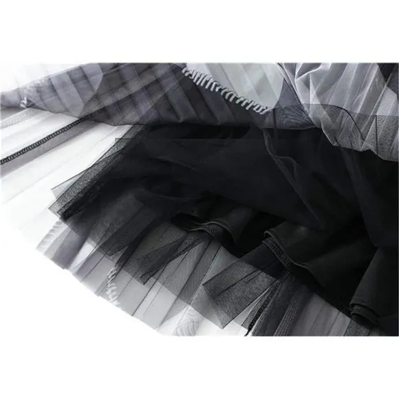 WOMEN Tutu Tulle Skirt Black