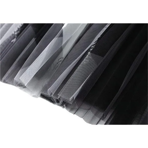 WOMEN Tutu Tulle Skirt Black