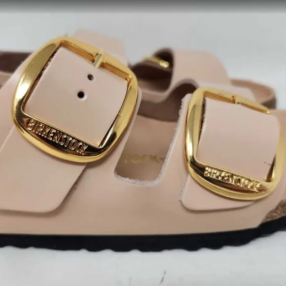 Women's 39 (US 8) Narrow fit Birkenstock Milano Big Buckle sandals New Beige