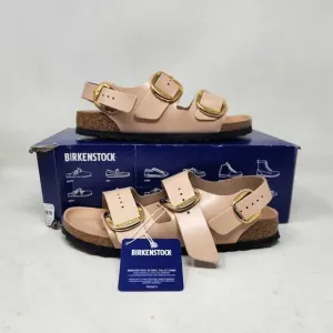 Women's 39 (US 8) Narrow fit Birkenstock Milano Big Buckle sandals New Beige