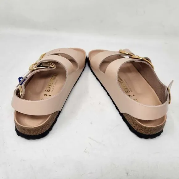 Women's 39 (US 8) Narrow fit Birkenstock Milano Big Buckle sandals New Beige