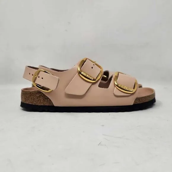 Women's 39 (US 8) Narrow fit Birkenstock Milano Big Buckle sandals New Beige