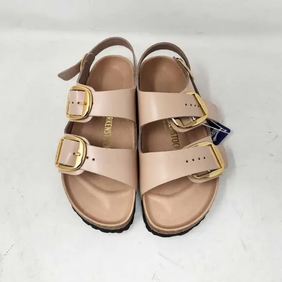 Women's 39 (US 8) Narrow fit Birkenstock Milano Big Buckle sandals New Beige
