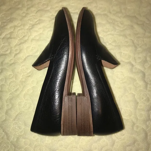 Women’s 6 MADEWELL The Frances Black Leather Loafers Shoes Business Casual NEW